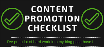 Content promotion checklist