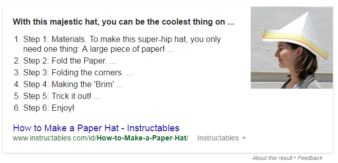google featured snippet seo