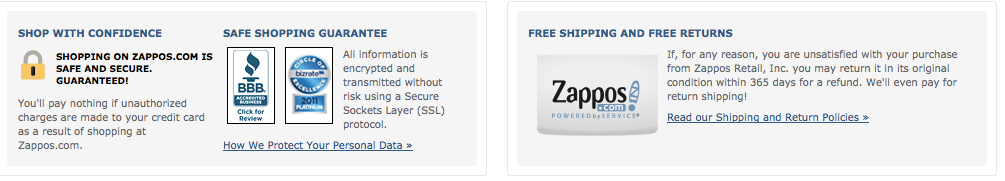 Zappos 2 Website