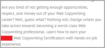 using your keywords like punctuations for SEO copywriting