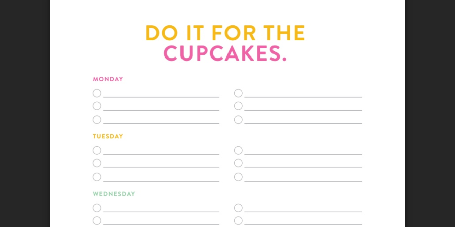 Cupcakes To Do List