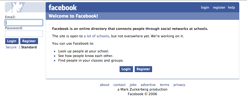 Facebook 2006