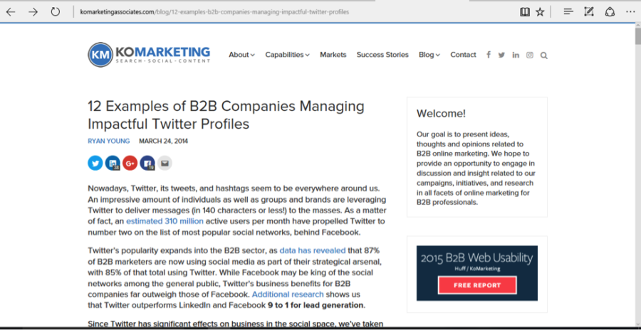 As illustrated in this blog post from KOMarketing using lists gives your audience ideas about what others are doing and how to apply successes to their business.