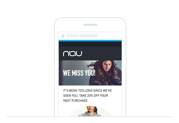 Nau Automated reengagement email