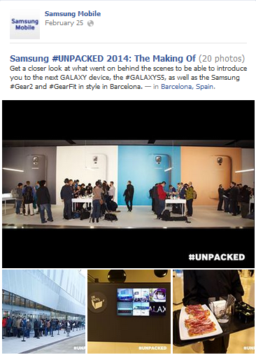 Show them what’s behind the scenes - Samsung