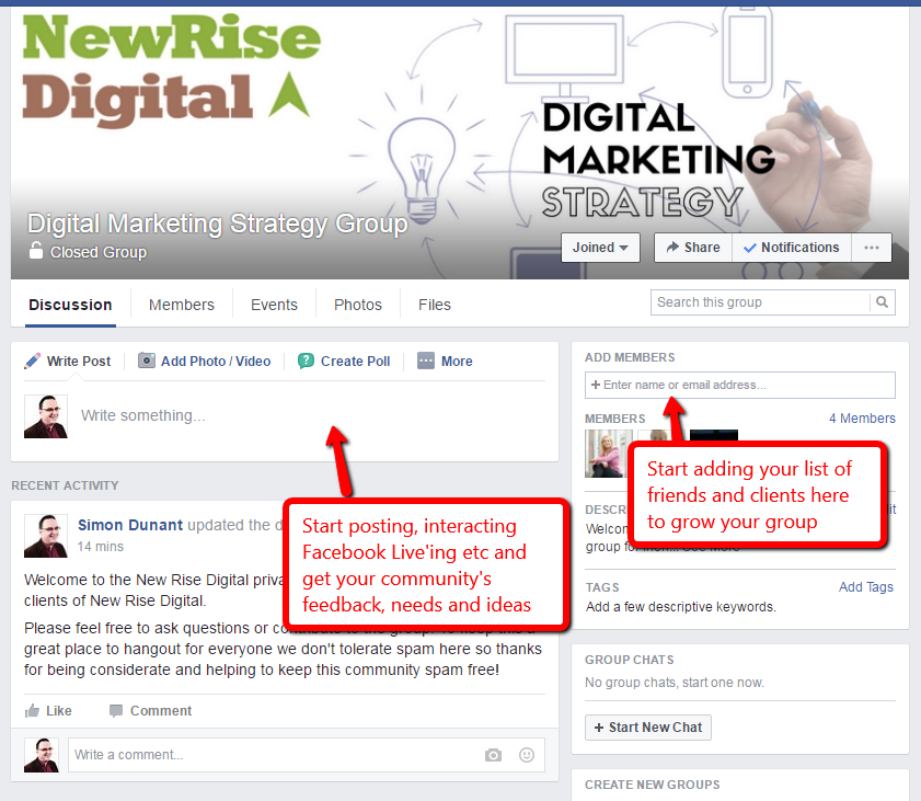 Create A Facebook Group For Your Business