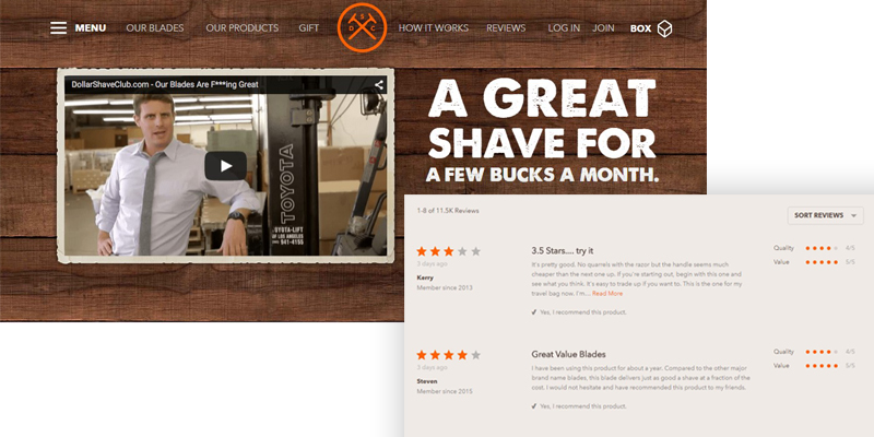 Dollar Shave Club: reviews