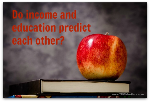 Do income and education predict each other?