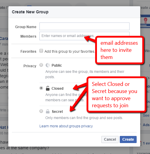 Create A Facebook Group For Your Business