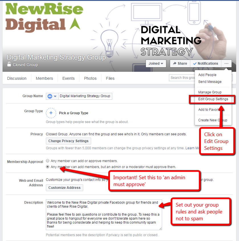 Create A Facebook Group For Your Business