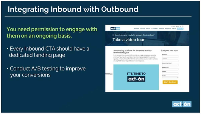 Tips for integration inbound and outbound tactics