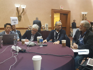 Inderpal Bhandari (second from right) in a Chief Data Officer roundtable discussion at the 2016 World of Watson conference