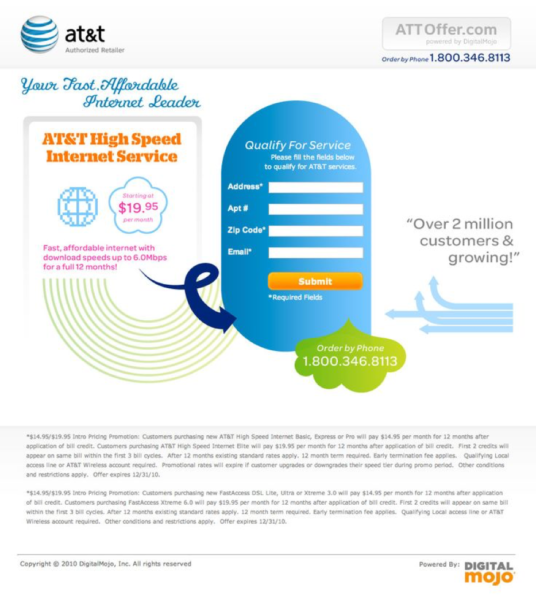 AT&T Landing Page
