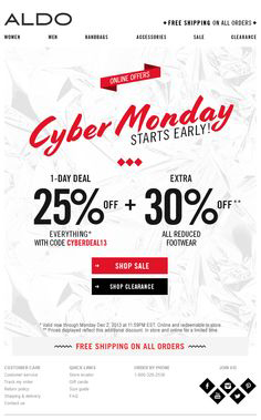 quirky black friday email campaign
