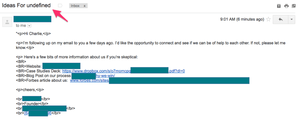 crappy cold emails