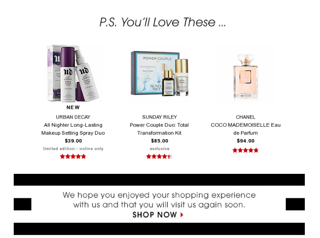 sephora-transactional-emails