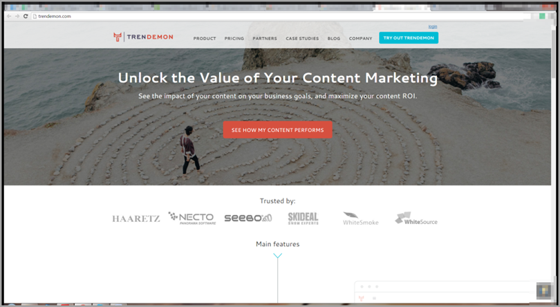 TrenDemon for content marketing tools