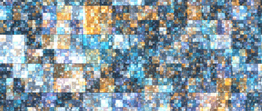 An image of thousands of pixels in a random, unorganized arrangement