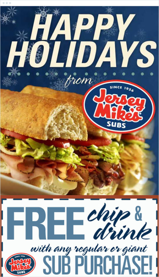 Jersey Mike’s Email Marketing Promotions