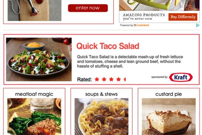 Holiday Display Ad Example by Kraft