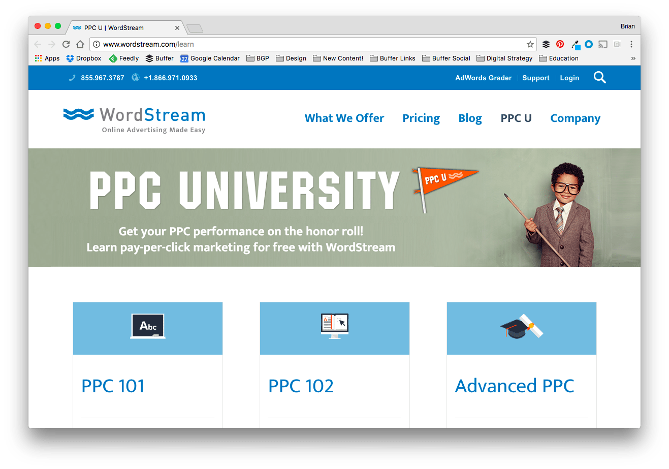 WordStream PPC University, Social Media Marketing Class