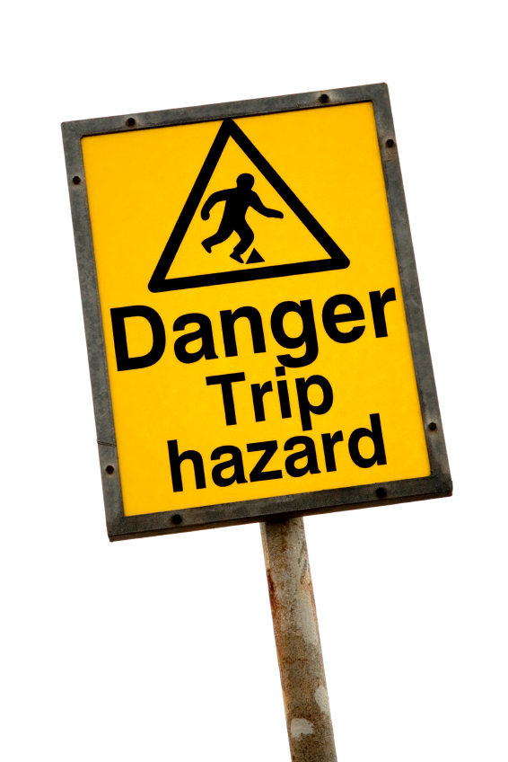 danger trip hazard