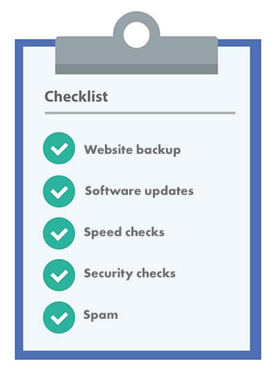 Website retainers checklist