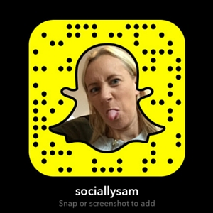 Socially Sam Snapchat snapcode