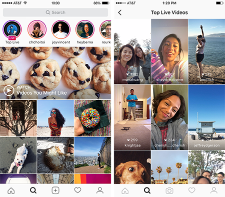 top live video screenshot images