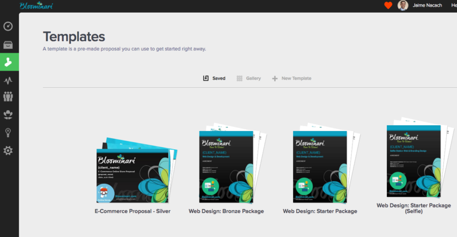 Proposify Template Layout