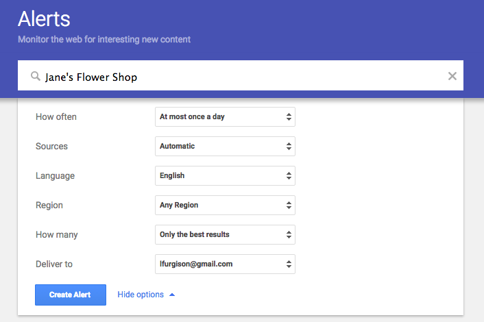 brand perception - google alerts