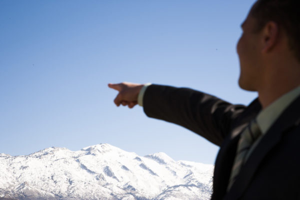 Businessman outside
