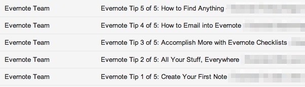 evernote onboarding tips