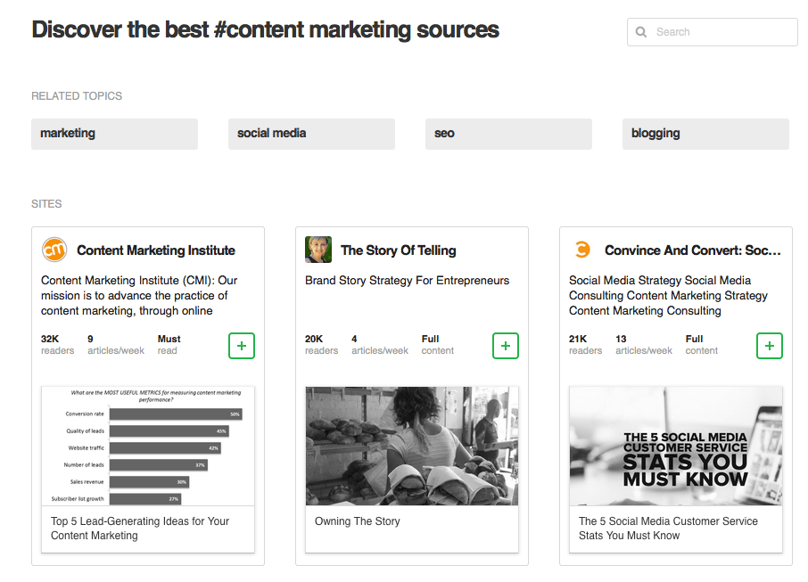 feedly social media