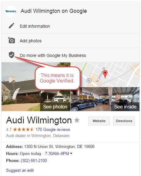 verify your google listing