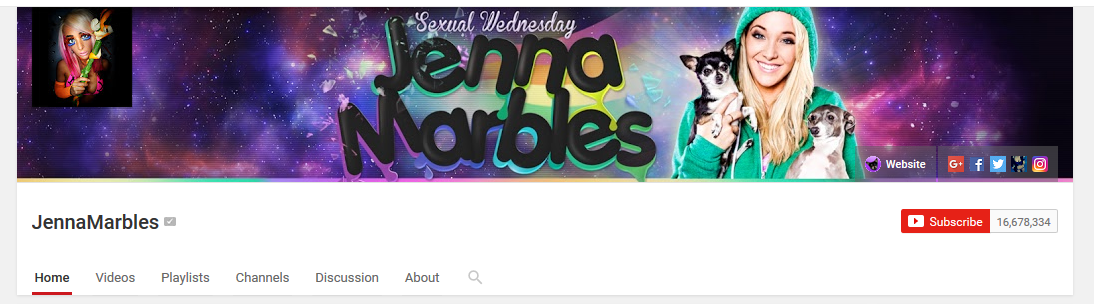 YouTube Channel Jenna Marbles