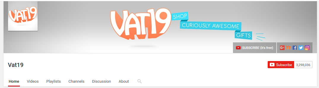YouTube Channel Vat19