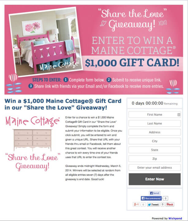 Facebook Sweepstakes: 50 Ideas, Tips and Examples