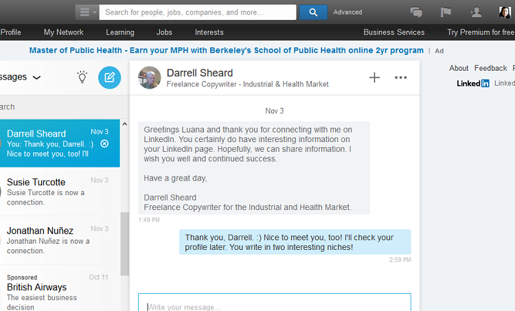 Linkedin Messaging System