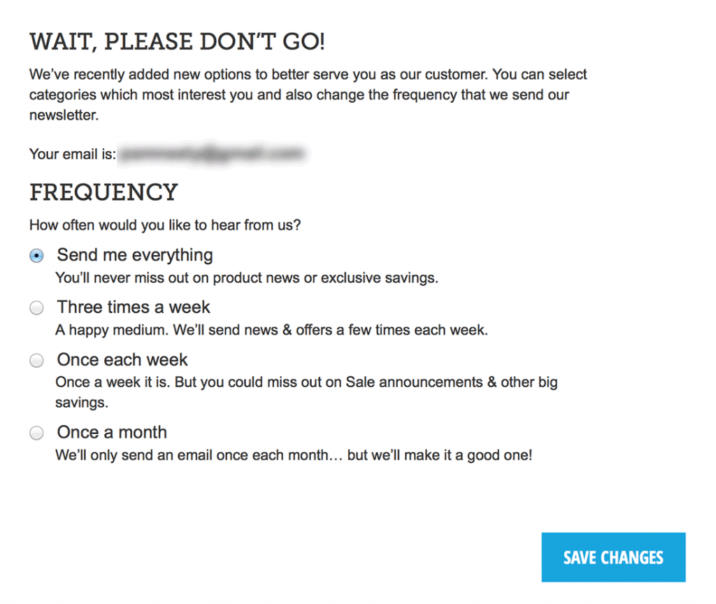 Opt Down Example