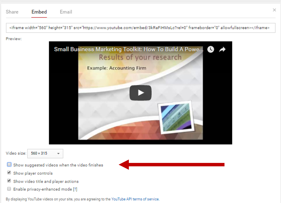 How to embed a YouTube video