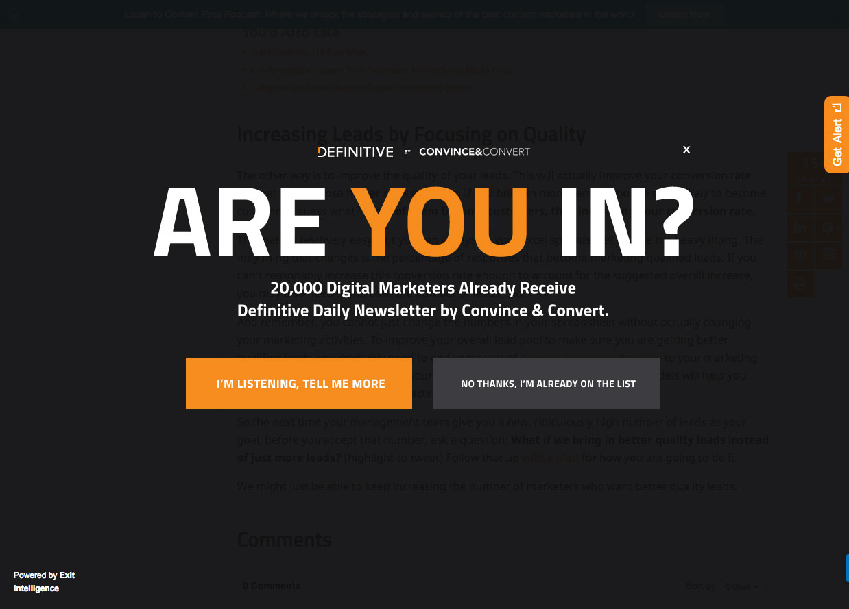 Exit-Intent Popups: 51 Strategies, Tips & Examples