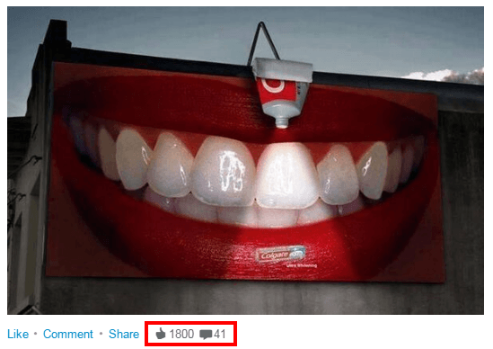 A generic post on LinkedIn