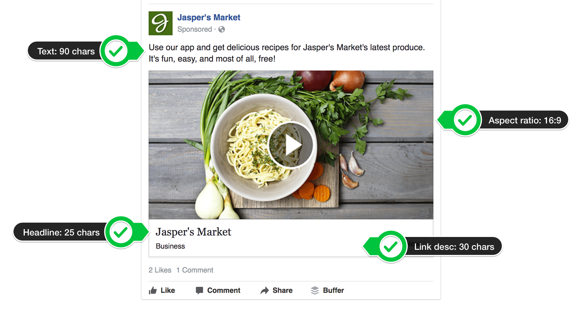 Facebook Ad Specs and Image Sizes [Fully Updated for 2017