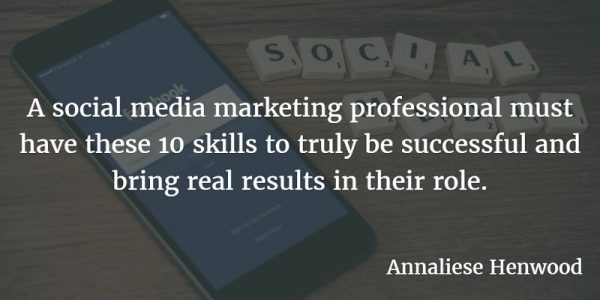 Social Media Marketing Professional quote