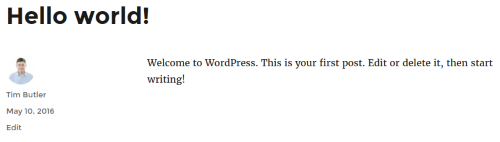 WordPress - Updated Display Name