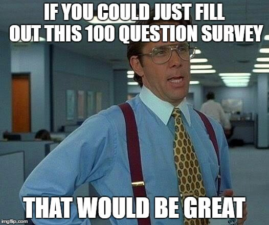 Can you complete this 100 question survey