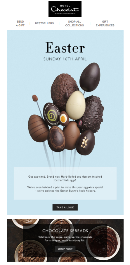 Hotel Chocolat Easter Email Example | Emailcenter Blog