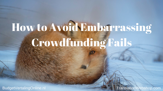‘How to Avoid Embarrassing Crowdfunding Fails’ The majority of crowdfunding campaigns do not succeed. In this blog, you will learn more about why some campaigns fail or succeed, what questions you should ask yourself before starting a crowdfunding campaign, and why crowdfunding might not be right for your company. Read the blog here: http://bit.ly/CFFails