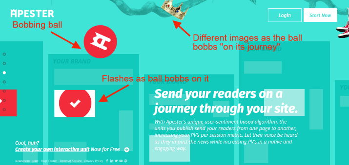 Apester interactive storytelling example